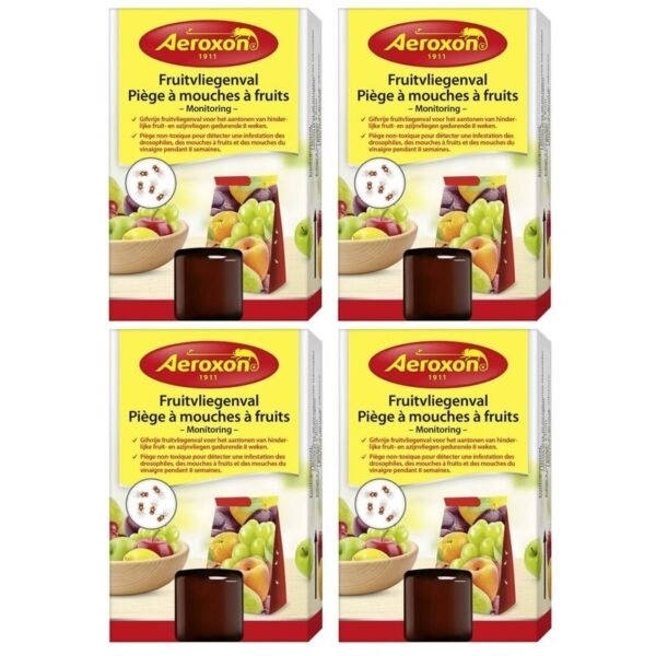 4x Aeroxon fruitvliegjesvallen 40 ml