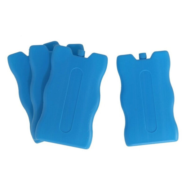 4x stuks Koelelementen 220 ml 9 x 16 cm blauw