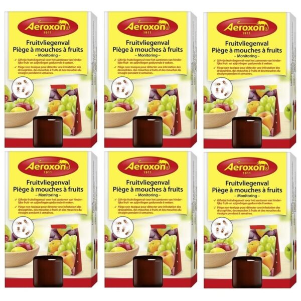 6x Aeroxon fruitvliegjesvallen 40 ml