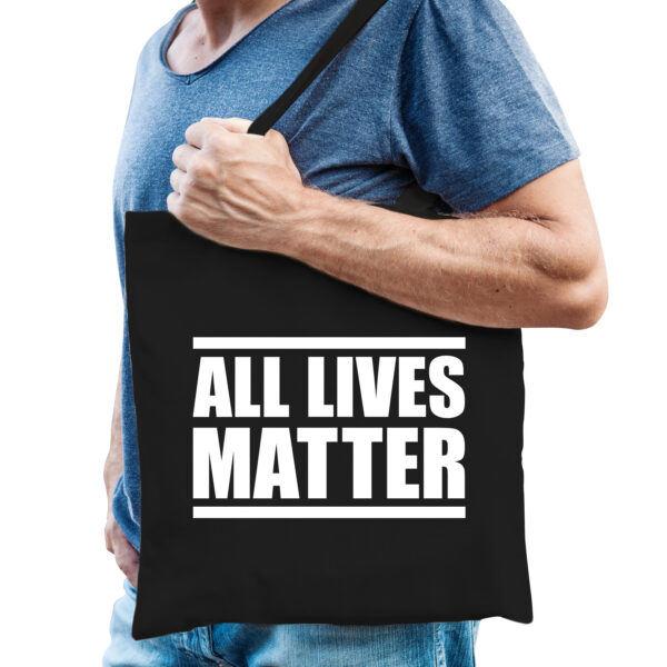 All lives matter protest tas zwart voor heren