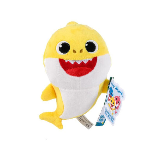 Baby Shark pluche knuffel geel karakter baby 20 cm