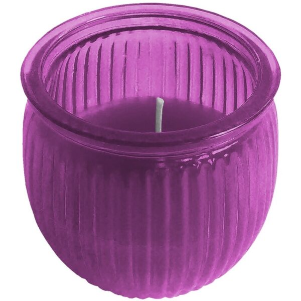 Citronella kaars 7,5 cm paars