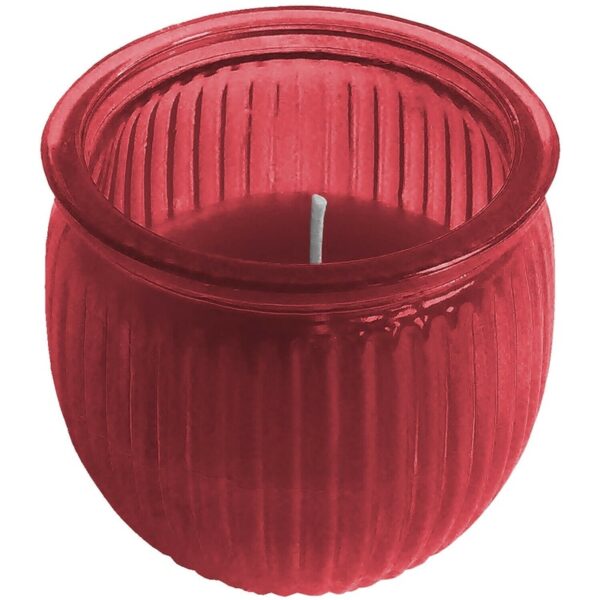 Citronella kaars 7,5 cm rood