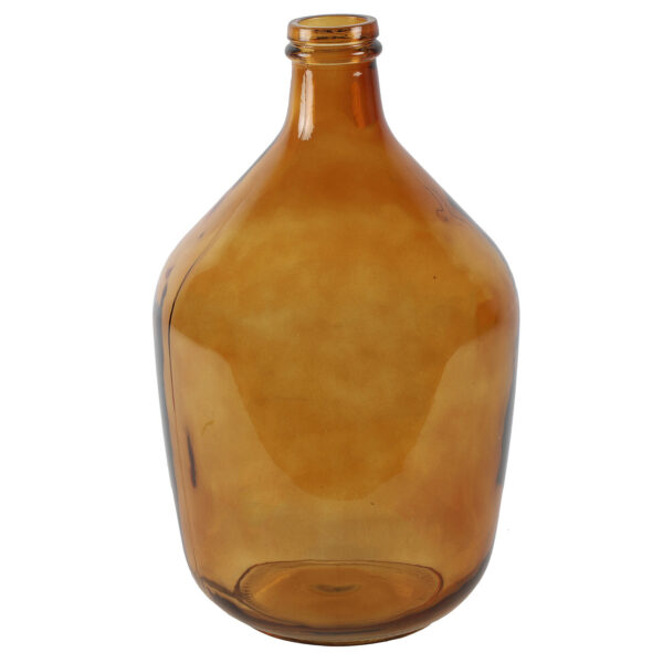 Countryfield Vaas - amber goud/geel transparant - glas - XL fles vorm - D23 x H38 cm