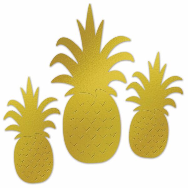 Decoratie Ananas 3 stuks