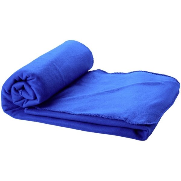 Fleece deken kobalt blauw 150 x 120 cm