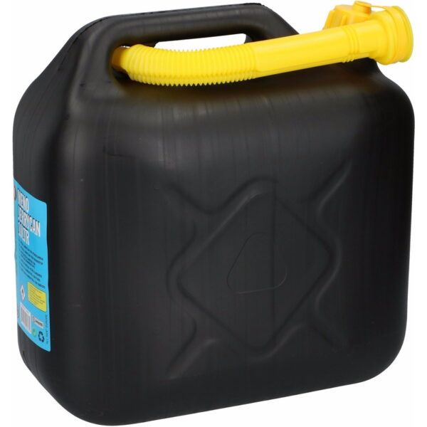 Jerrycan 10 liter zwart voor brandstof