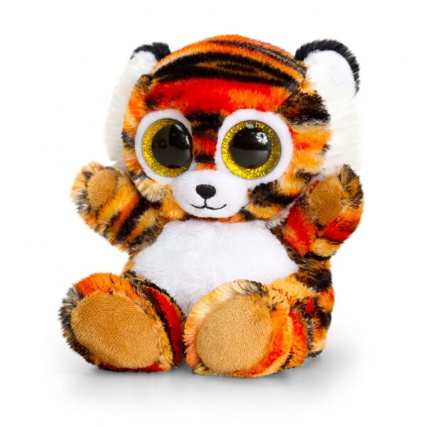 Keel Toys pluche tijger knuffel oranje 15 cm