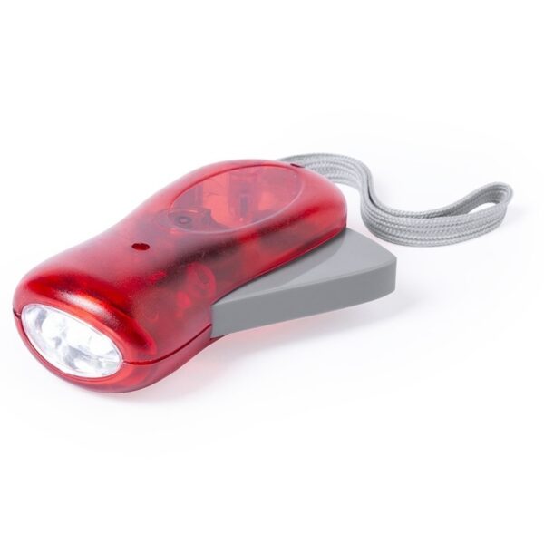 Knijpkat zaklamp rood 10,5 cm