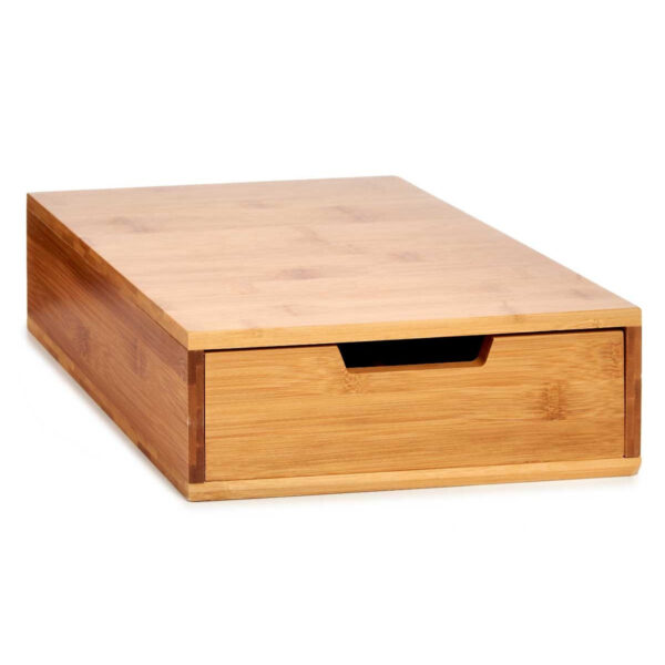 Koffie cup/capsule houder/dispenser lade bamboe hout 30 x 30 x 10 cm