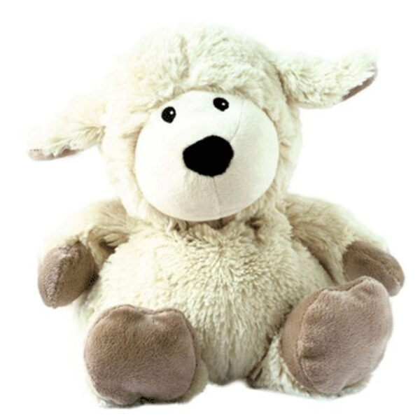 Magnetron warmte knuffel schaap wit 33 cm