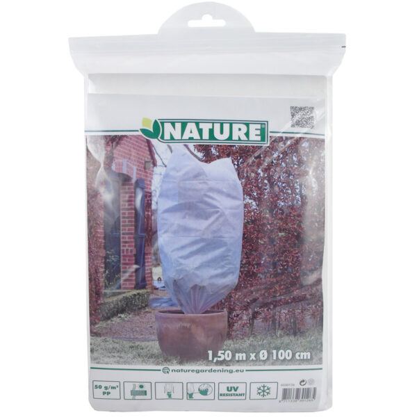 Nature Plantenhoes - wit - 1,5 x 1 m