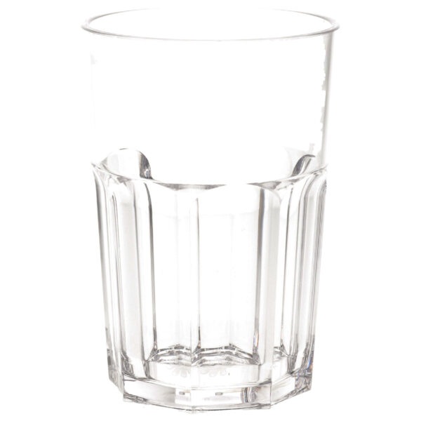 Onbreekbaar retro glas transparant kunststof 45 cl/450 ml