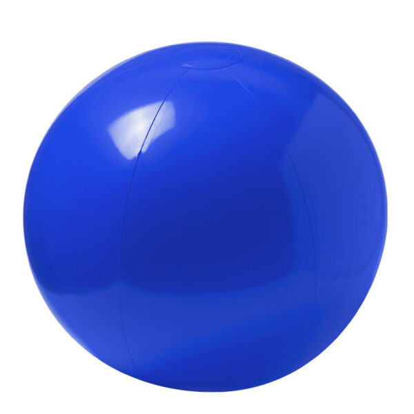 Opblaasbare strandbal extra groot plastic blauw 40 cm