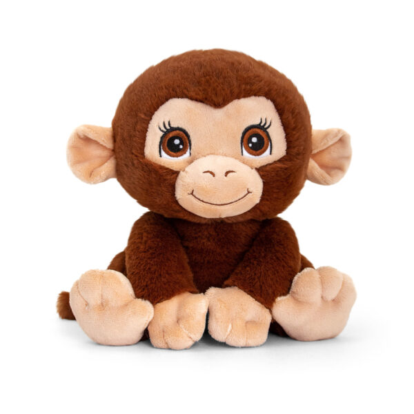 Pluche knuffel dier chimpansee aap 25 cm