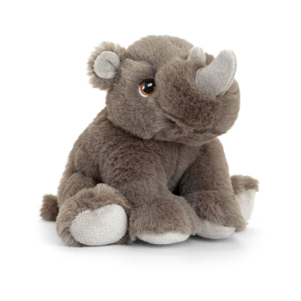 Pluche knuffel dier neushoorn 25 cm