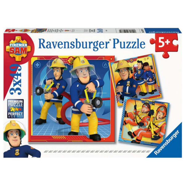 Puzzel Brandweerman Sam 3 stuks