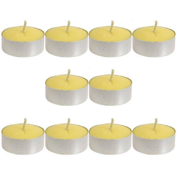 Set van 10x stuks anti-muggen Citronella waxinelichtjes/theelichtjes