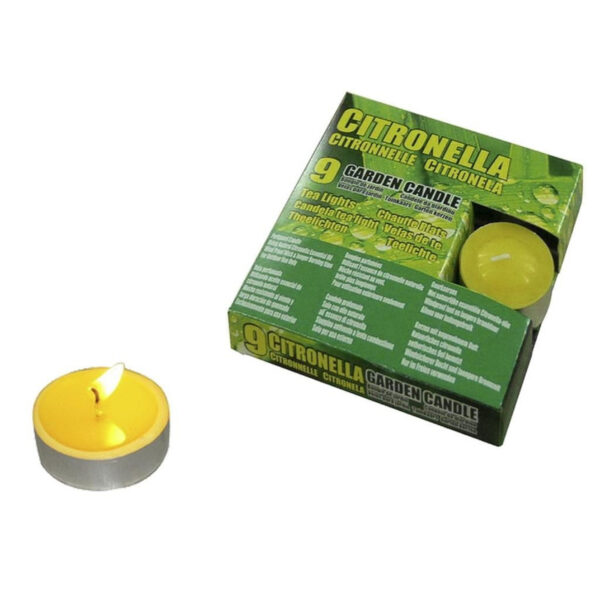 Set van 9x stuks anti muggen waxinelichtjes Citronella