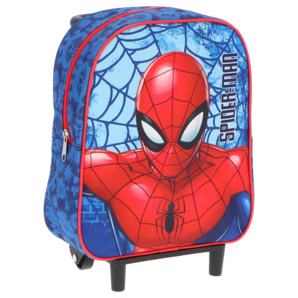 Spiderman handbagage reiskoffer/trolley - blauw/rood - 28 cm - voor kinderen