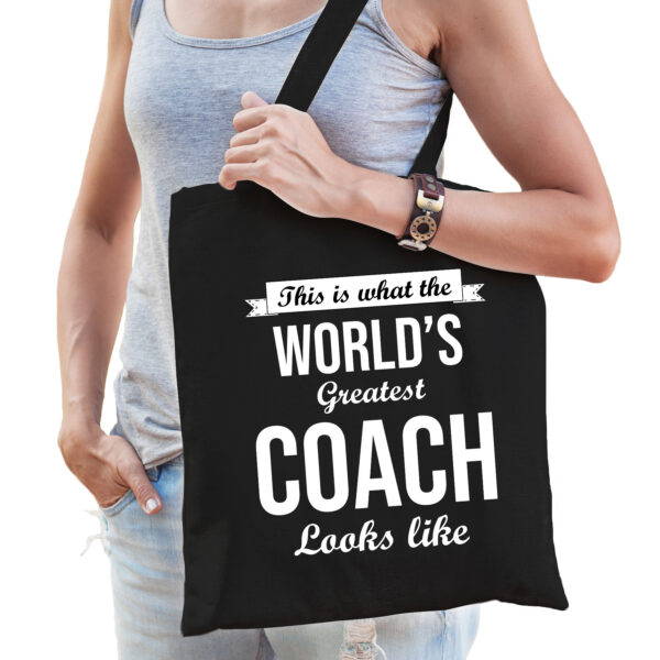 Worlds greatest COACH cadeau tas zwart voor dames